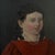 19th Century Danish Folk Art Portrait of Young Girl in Red Dress With Pearl Necklace (Oil on Board) For Sale - Image 4 of 12