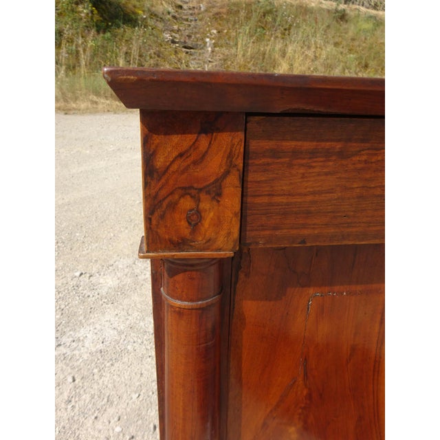 Antique Sideboard with Diamond-Shaped Wood Marquetry Top For Sale - Image 12 of 18