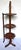 Brown Antique Edwardian Quartersawn Oak 3-Tier Folding Cake Stand For Sale - Image 8 of 16