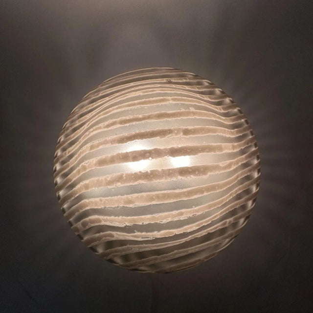 Dimensions:40 cm Diameter , 15.5cm Height Condition: Good Material: Glass , metal Manufacturer: Peil & Putzler. Up to 250V...