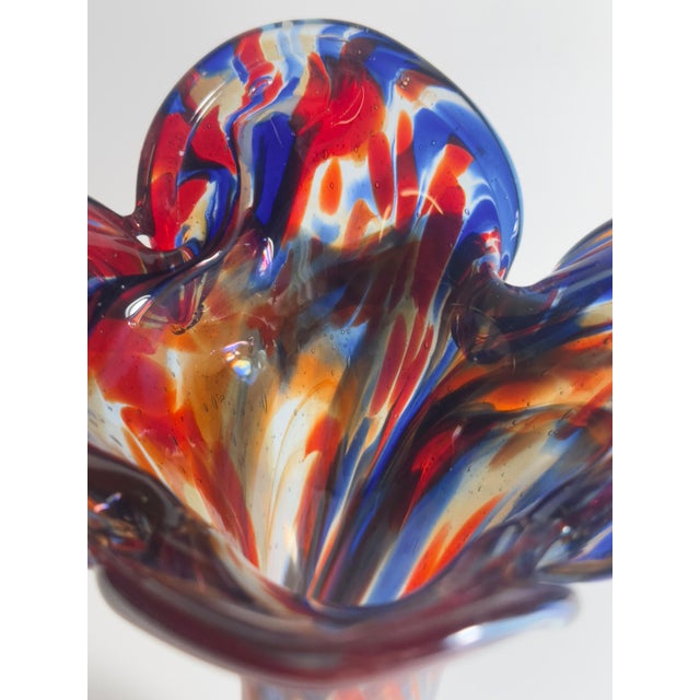 Vintage Speckled Murano Vase, 1970s For Sale - Image 6 of 7