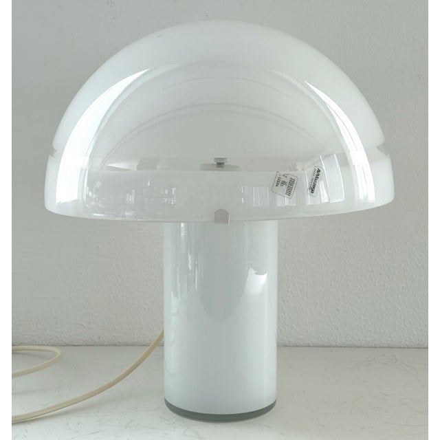 White Model LT908 Table Lamp by Carlo Nason for A.V. Mazzega, 1970s For Sale - Image 8 of 18