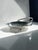 1960s Italian Silver-Plated Footed Serving Basket with Folding Handle, 1960s For Sale - Image 5 of 6