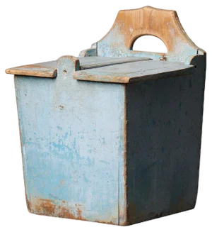 Antique Swedish Hand-Made Folk Art Pine Flour Box