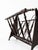 1950s Mid-Century Modern Italian Ebonized Wood Folding Accordion Magazine Rack, 1950s For Sale - Image 5 of 10