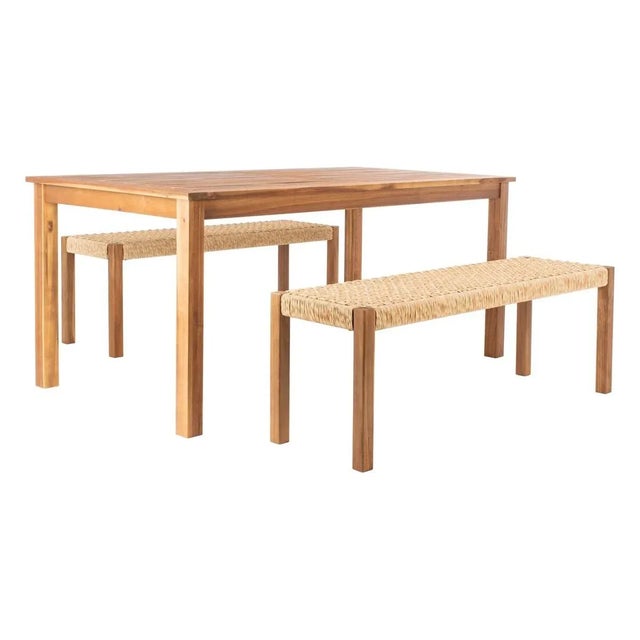Wood Aquina 5 Piece Dining Set - Natural For Sale - Image 7 of 9