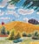 Artist: Bart Perry (American, 1906-1992) Title: Landscape Year: Circa 1960 Medium: Pastel Paper: Sketch paper Image size:...