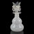 Beautiful vintage Murano hand blown white Zanfirico ribbons Italian art glass decorative vanity bottle. The piece is...