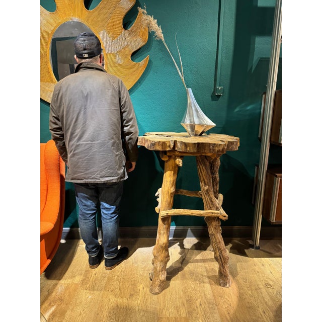 French Tall Live Edge Table For Sale - Image 4 of 4