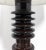 1950s Ceramic Insulator Spool Lamp With Solid Walnut Base For Sale - Image 5 of 12