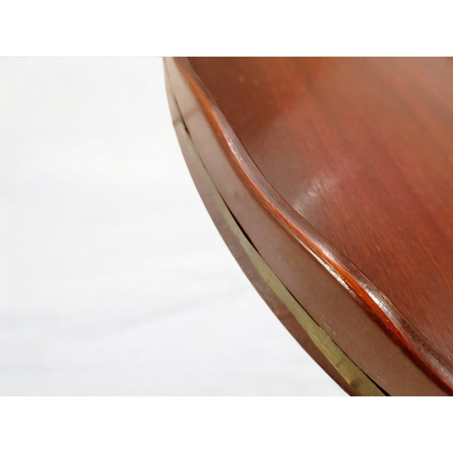 Antique Dutch Mahogany Serving Tray with Copper-Banded Detail, 18th Century For Sale - Image 11 of 14