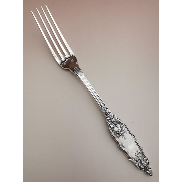 12 Dessert Forks in Silver, 1890s, Set of 12 For Sale - Image 4 of 12