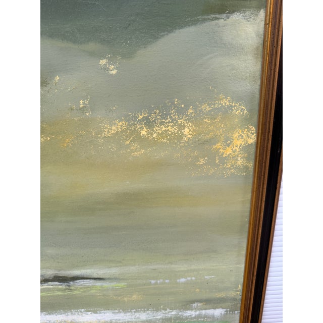 Circa 1964 Nan S. Fowler Original Oil Painting on Masonite For Sale - Image 9 of 12