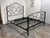 Victorian Queen Size Bombay Company Scrollwork Metal Bed Frame, Vintage For Sale - Image 3 of 12