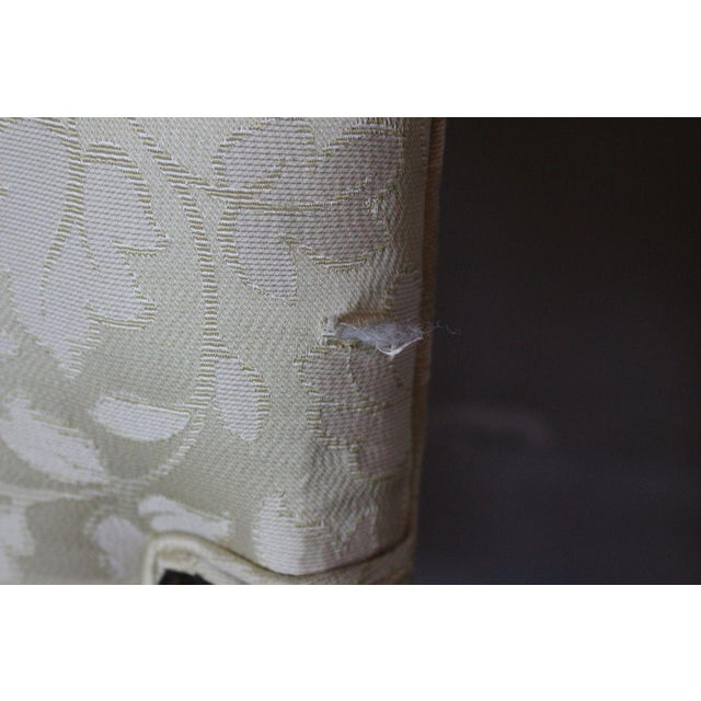 Antique French Louis XIV Style Carved Walnut Ivory White Arm Chairs - Set of 2 For Sale - Image 15 of 18