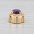 Gemstone Information: - Natural Amethyst - Carats - 1.20ct (6 x 8 mm) Cut - Oval Brilliant Color - Purple Metal: 14k...