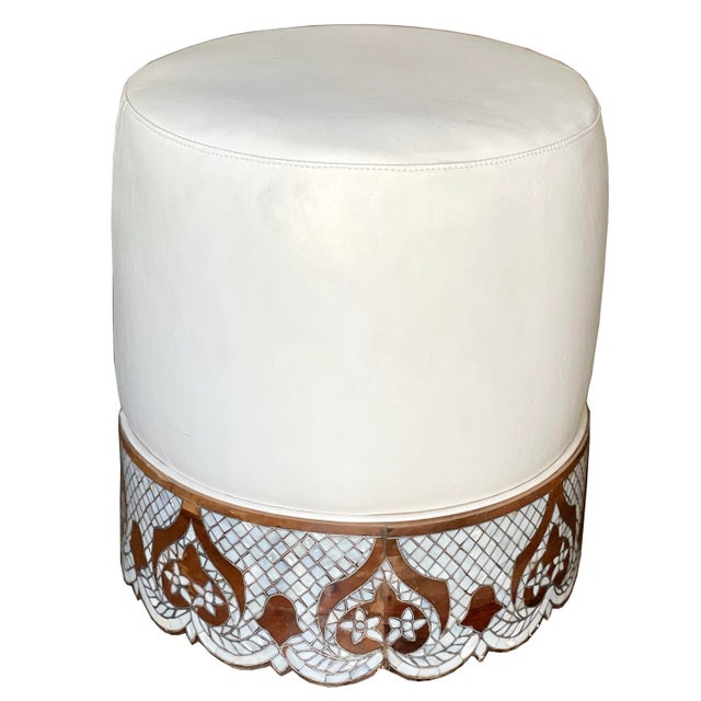 This Mother of pearl inlay stool, designed and made in our workshop. The sinuous lines, elaborate arabesques and lustrous...