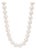 14k White Gold Graduated White Sea Pearl Strand Bead Chain Necklace For Sale