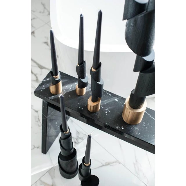 Ashes to Ashes B6 Bronze Candleholder by William Guillon For Sale - Image 10 of 18