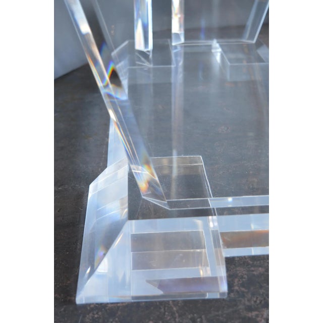 1970s Lucite Cocktail Table For Sale - Image 5 of 9