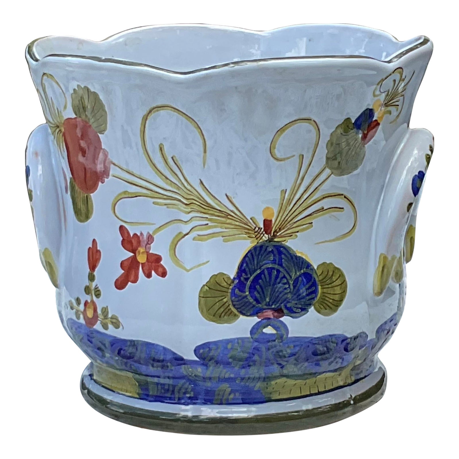 1970s Italian Garfano Carnation Cache Pot | Chairish