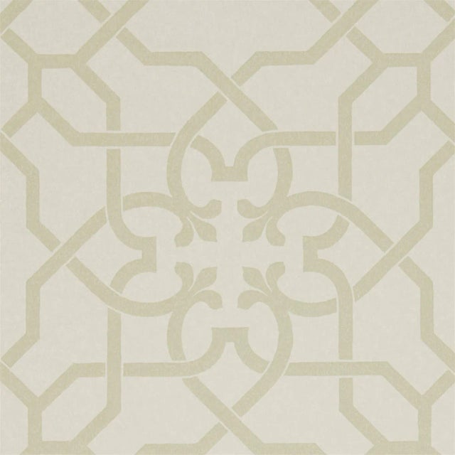 Sanderson Mawton Wallpaper in Willow/Cream - a Sample For Sale