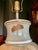 Metal Vintage Asian-Inspired Ceramic Table Lamp With Floral Motif For Sale - Image 7 of 11