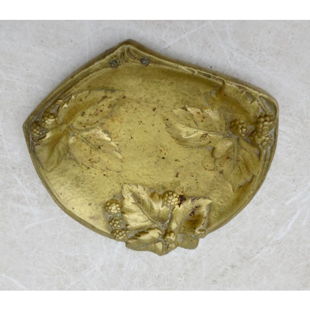 Art Nouveau Art Nouveau Bronze Strawberry Pin Tray For Sale - Image 3 of 6