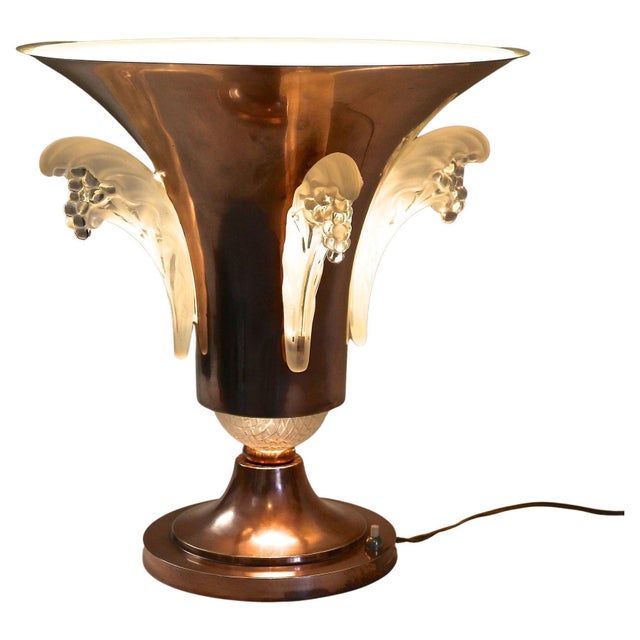 Exclusive Art Deco Table Lamp from the period around 1925 in France. Beautifully shaped in form of an urn, this...