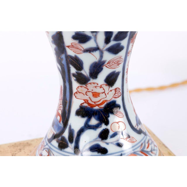 Blue Antique Imari Porcelain Lamps, Set of 2 For Sale - Image 8 of 12