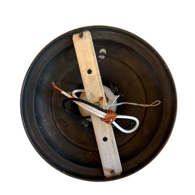 Metal Mid 20th Century Mid-Century Modern Ceiling Light Fixture For Sale - Image 7 of 7