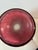 Raspberry Red 1950s French Cranberry Red Cut to Clear Glass Decanter Bottle With Stopper With Grape Detailing For Sale - Image 8 of 9