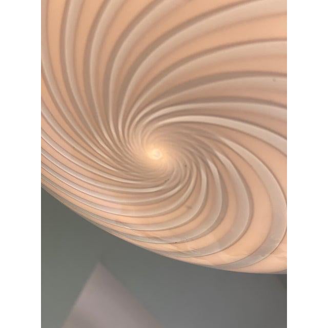 Beige and White Sphere Pendant Lamp in Murano Glass by Simoeng For Sale - Image 11 of 14