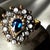 Mid 19th Century Isabelino Blue Sapphire and Diamond Cluster Ring, 1850 For Sale - Image 5 of 15