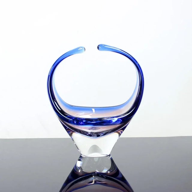 Art Glass Bowl by Frantisek Zemek for Sklana Mstisov, 1960s For Sale - Image 9 of 9