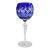 1960s Blue Cut to Clear Stemware For Sale