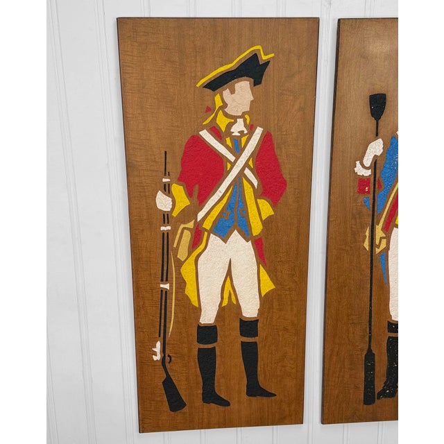 Mid 20th Century Mid-Century Modern Colonial Solider Walnut Wall Panels - A Pair For Sale - Image 5 of 14