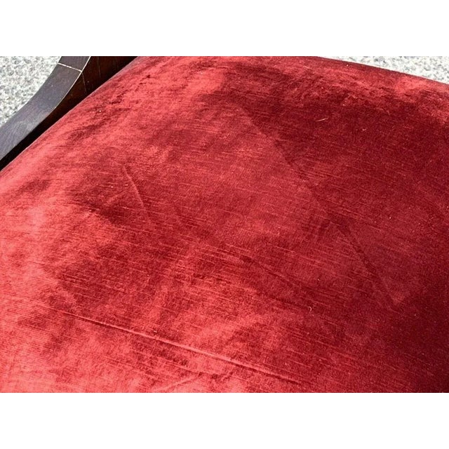 Wood Set of Empire French Library Armchairs For Sale - Image 7 of 10