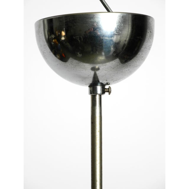 Metal Mid-Century Modern Glass Pendant Lamp by Wilhelm Wagenfeld, 1950s For Sale - Image 7 of 16