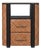 Rattan Mango Wood Nightstand For Sale