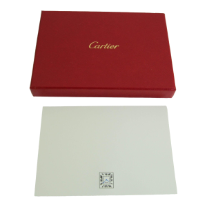 Cartier Paris “Tank” Stationery Set, 10 Cards & Envelopes in Original Box 1990s