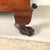 Antique American Empire Revival Mahogany Settee — Scroll Arms, Carved Paw Feet, Crimson Velvet For Sale - Image 12 of 12