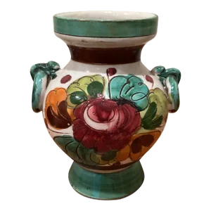 Early 21st Century Italian Majolica Terracotta Urn/Vase in Clay by Chris Lorenz