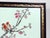 Early 20th Century Chinese Porcelain Framed Famille Rose Plaque of Birds With Prunus and Cherry Trees For Sale - Image 5 of 6