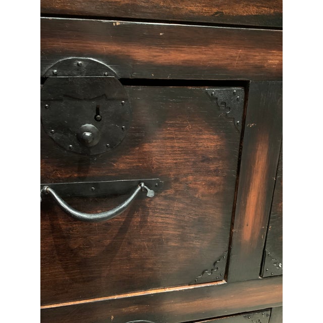 Early 20th Century Antique Japanese Step Tansu For Sale - Image 4 of 10