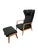Set of Vintage Lounge Chair with Ottoman For Sale