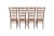 1960s Vintage Gio Ponti Style Italian Ladder Back Chairs - Set of 4 For Sale In Baltimore - Image 6 of 11