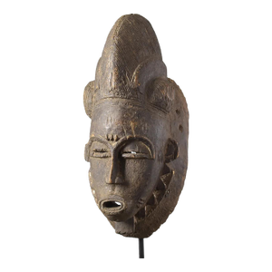 Early 20th Century Baule Portrait Mask Kpan Mblo Côte d'Ivoire