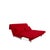Three-Seater Red Fabric Silver Frame with Manual Sleeper Function Multy Sofa Bed from Ligne Roset For Sale - Image 5 of 13