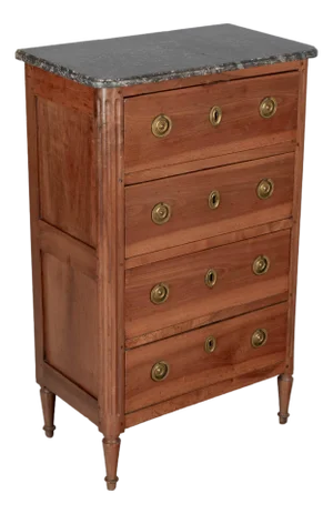French Louis XVI Chiffonier, or Tall Chest of Drawers, Circa 1780-1800